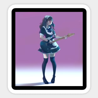 MaidGuitar Sticker